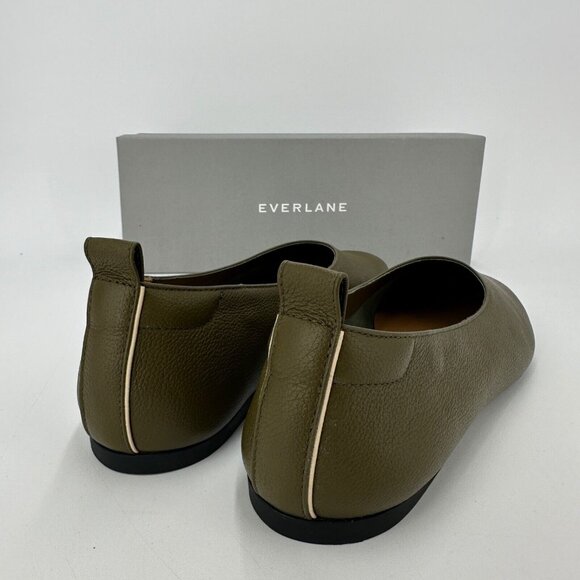 Everlane The Italian Leather Day Glove Flats in Birch Green sz 9 Women's Career - Picture 6 of 8